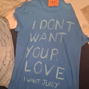 Juicy Couture Blue Graphic Ladies Tee